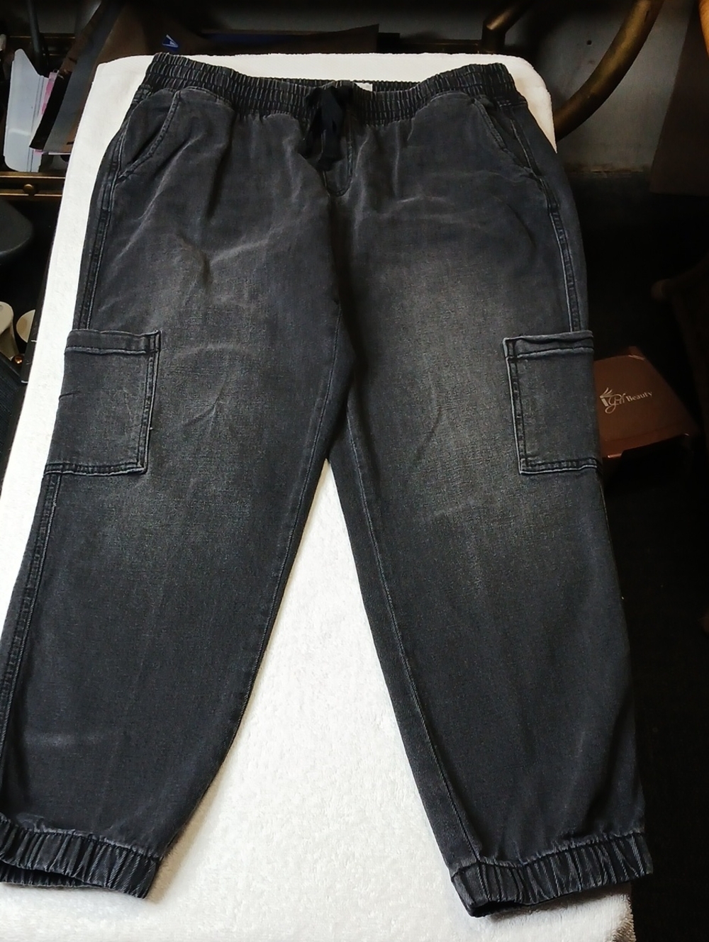 Sonoma Charcoal Black Cargo Jogger Pants